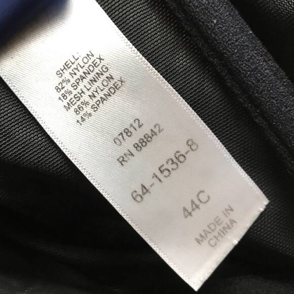 Black White Flower Swim Top Swimsuits for All - Picture 3 of 11